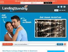 Tablet Screenshot of landingstanding.com